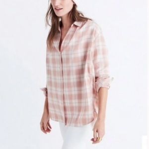 Madewell Plaid Flannel Button Down